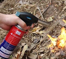 Outdoor Gas Torch Butane Burner Electronic Ignition Camping Welding Flamethrower